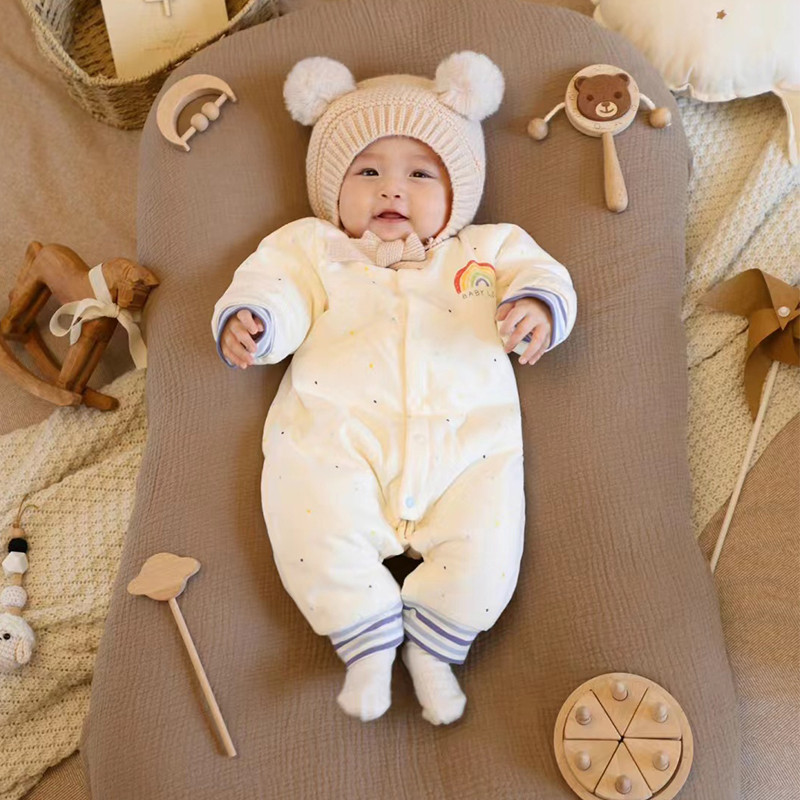 Roupas de bebê roupas de outono bebê recém-nascido inverno infantil macacão 2024 novo estilo pouco mensal Outing roupas