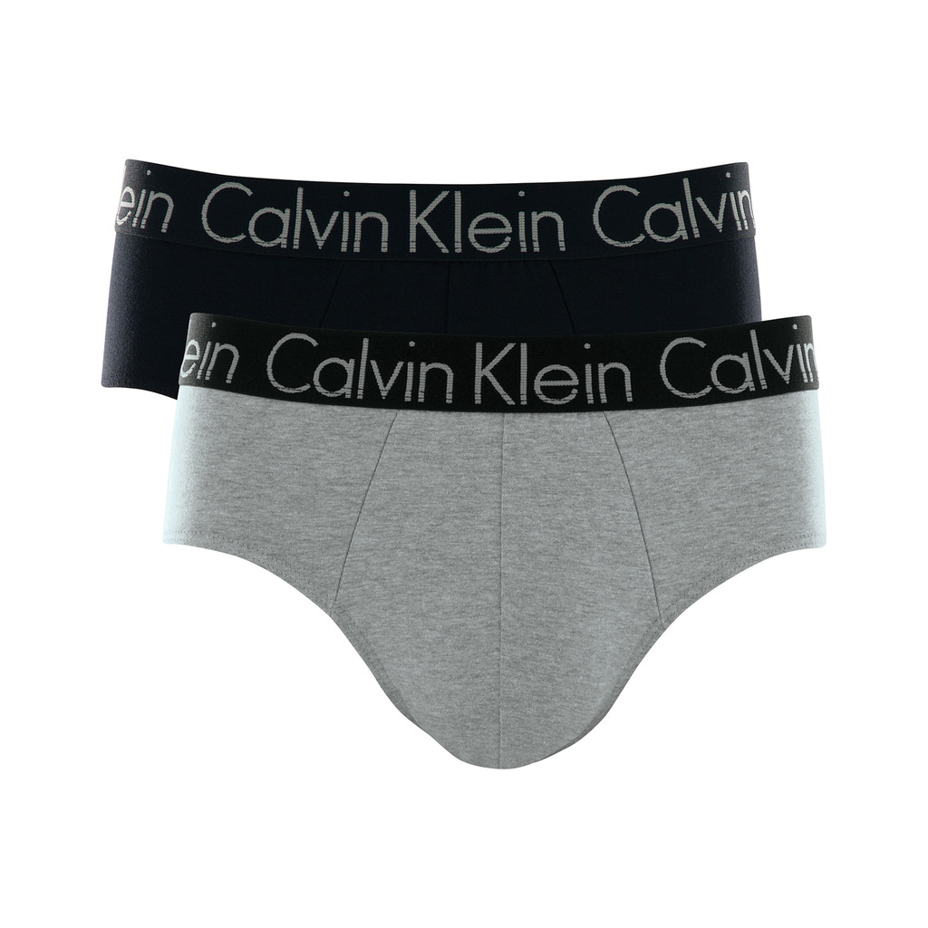 Kit com 2 Cuecas Brief Cotton Calvin Klein