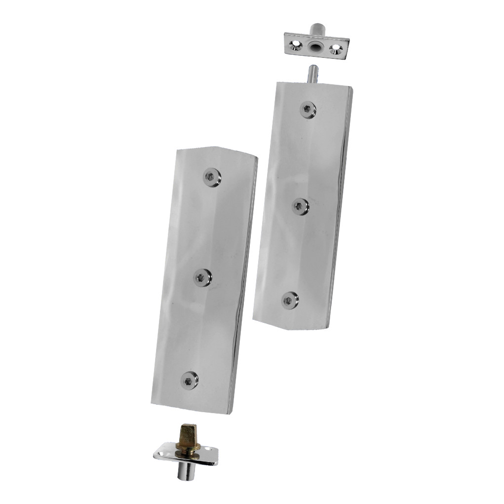 Kit De Dobradiça Jumbo Para Porta De Vidro Pivotante Blindex