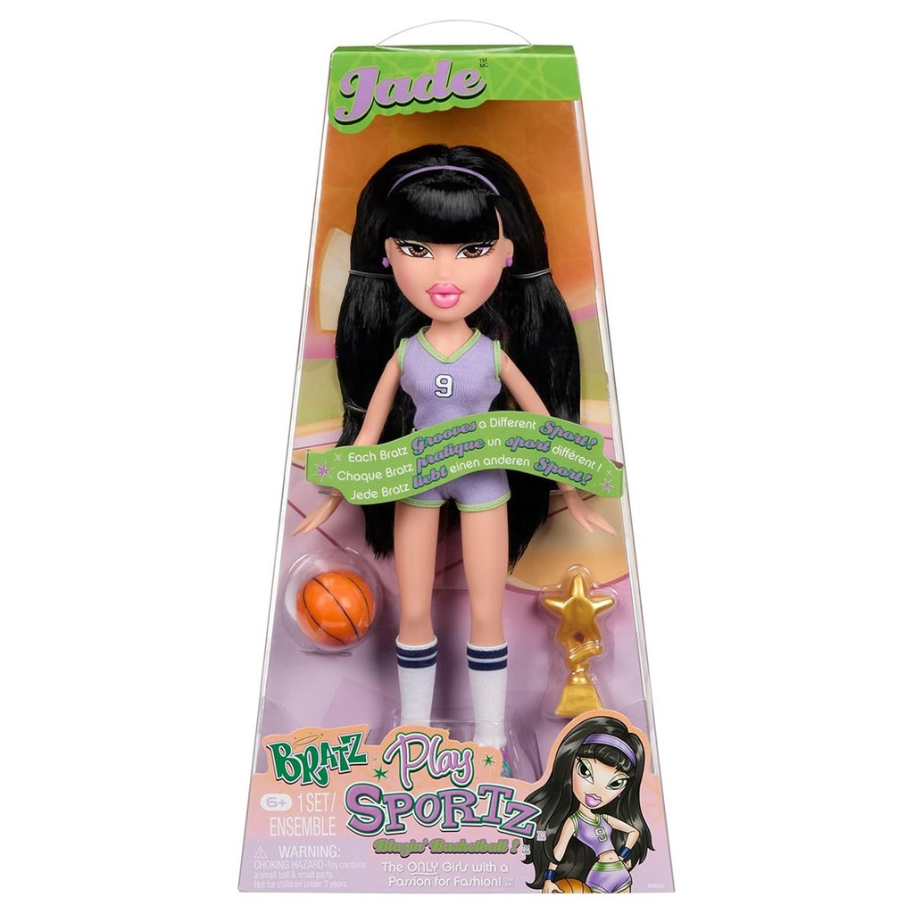 Boneca De Jogador De Basquete Bratz Play Sportz Jade