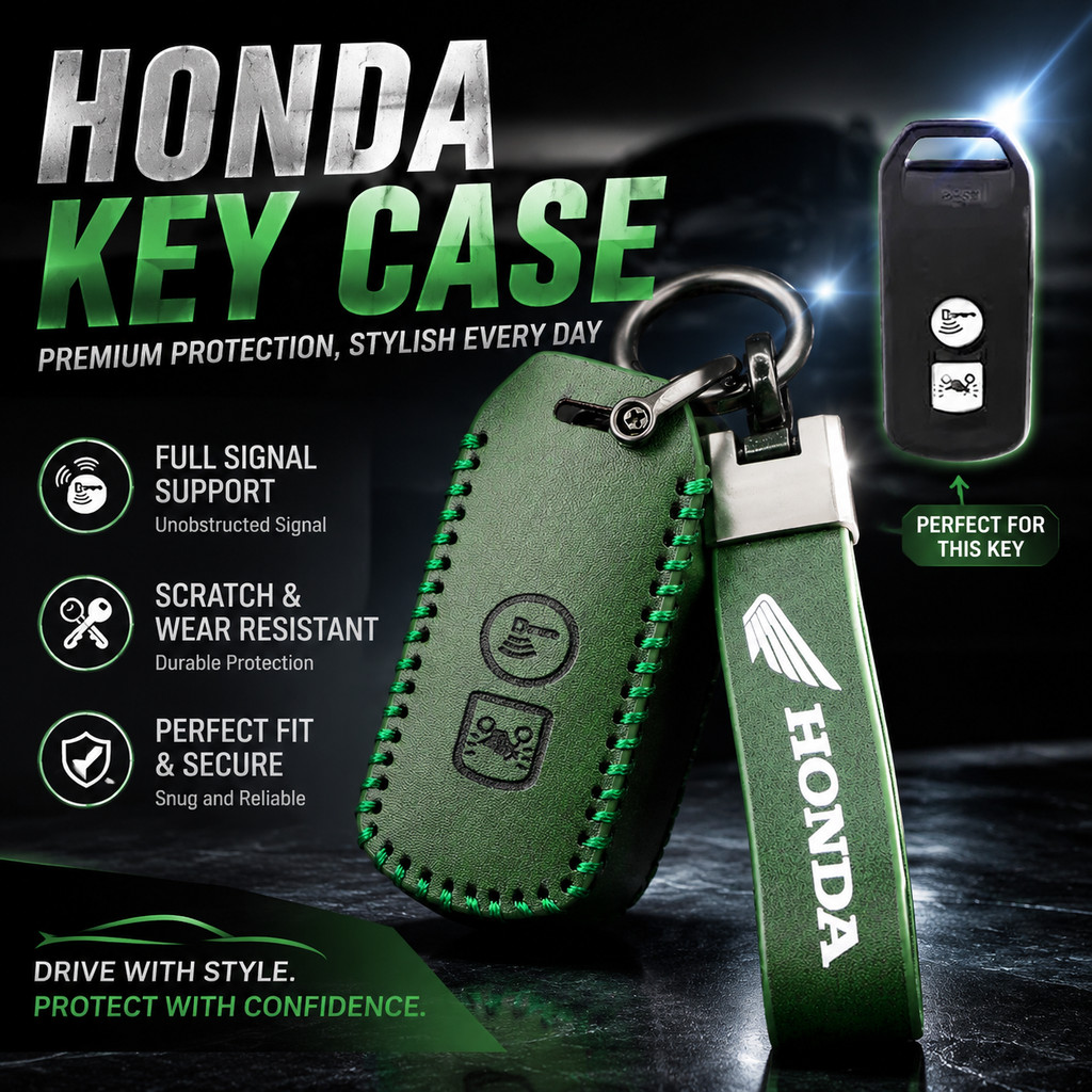 Capa De Chave Inteligente De Couro Retrô Genuíno Com Chaveiro De Metal Para Honda Forza 250 350 X-ADV 750 SH150i Super C