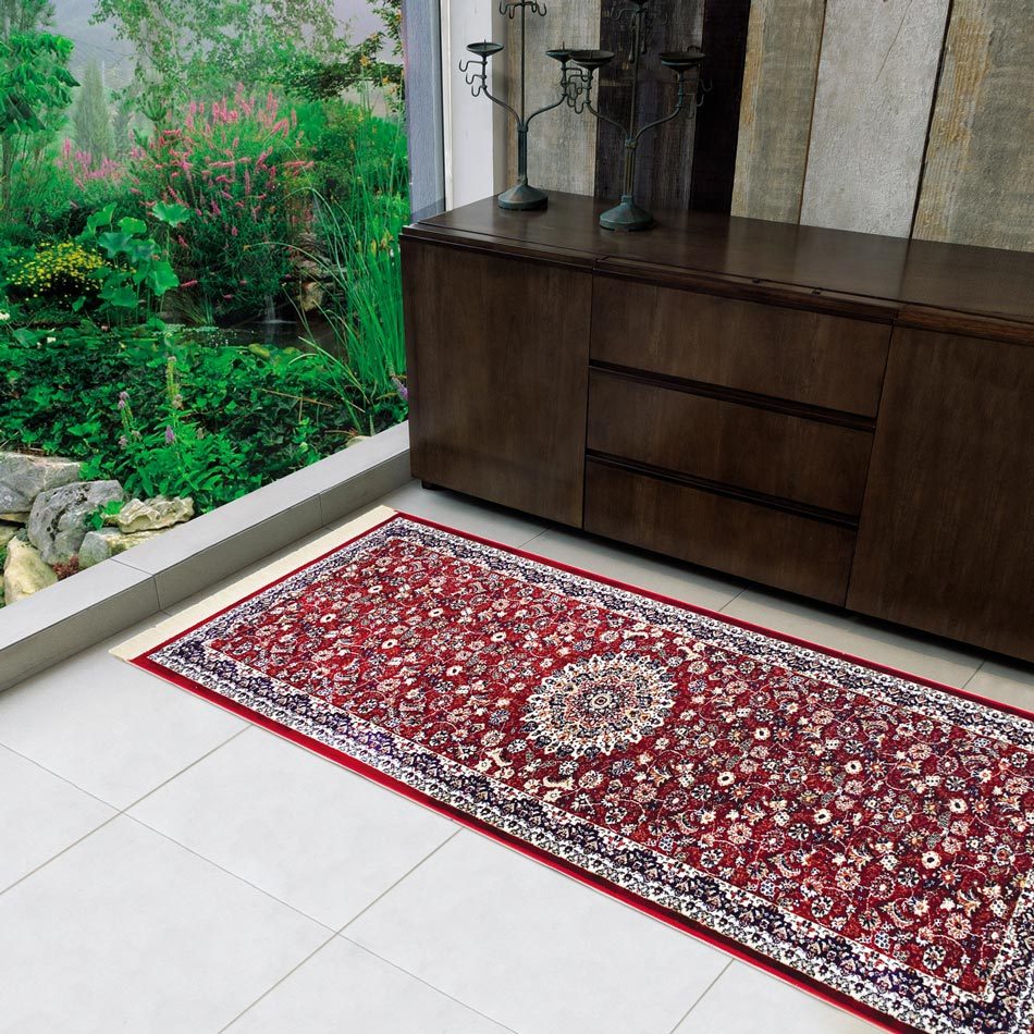 Tapete Belga 110x66cm Persa Passadeira Sala Quarto Corredor Turco Indiano Egípcio Oriental Clássico Decorativo