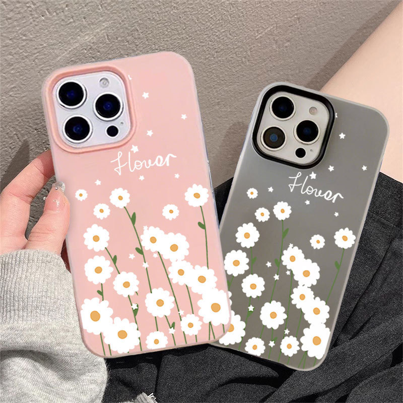 Elegante Margarida Hastes Geléia Caso Para Samsung A17 A07 A26 A06 A16 A35 A54 A05S A05 A15 A14 A13 A52 A04S A03S A04E A