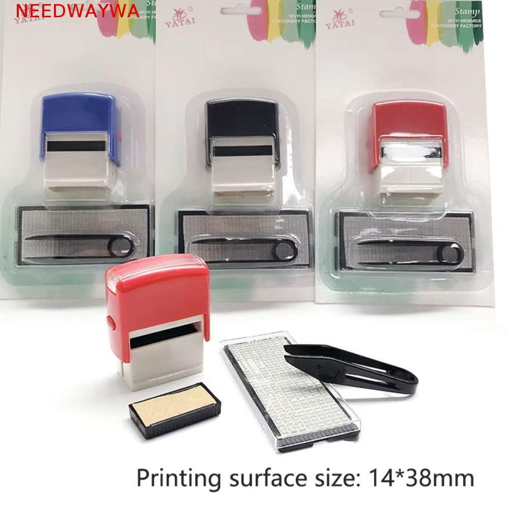 NEEDWAYWA Carimbo Personalizado , Kit De DIY Com Letra De Nome Do Alfabeto , De Borracha De Endereço Comercial