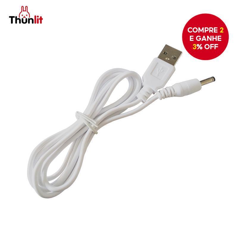 Thunlit Cabo de Carregamento DC 1,5 m USB DC 3,5 mm Cabo Redondo para Lâmpadas Ventiladores Umidificadores