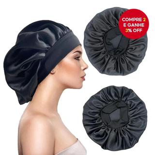 Grande Gorro De Cabelo De Seda Acetinada Com Faixa Larga , Touca De Dormir Para Cuidados …