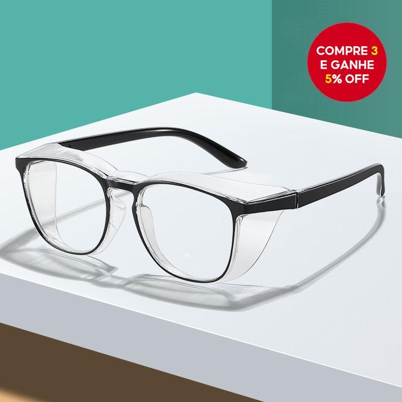 Óculos Jelly Color Blue Light Proteção UV – Lentes Planas À Prova De Vento , Antipólen E Para Tela