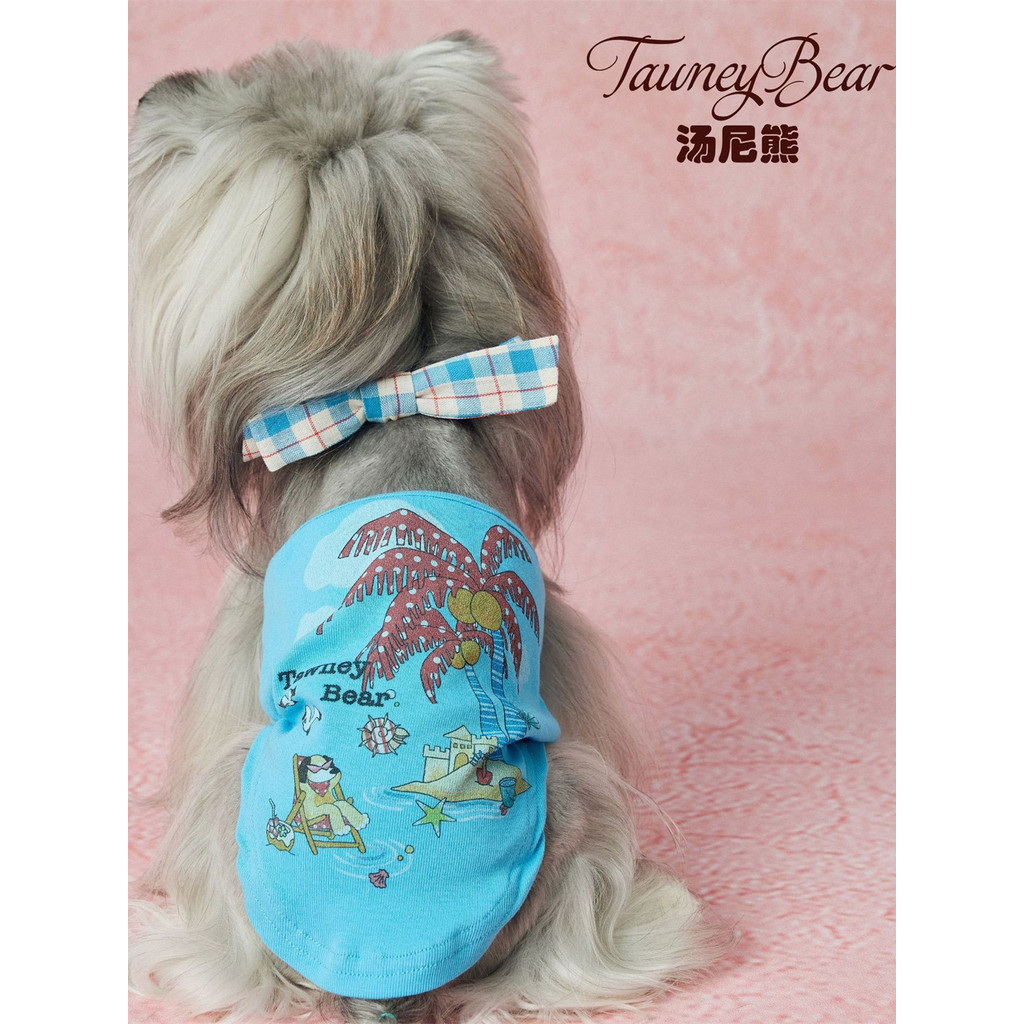 Tony Bear Filhote de Cachorro Verão Camisola Fina Schnauzer Teddy Bichon Dachshund Corgi Shiba Inu Roupas de Gato