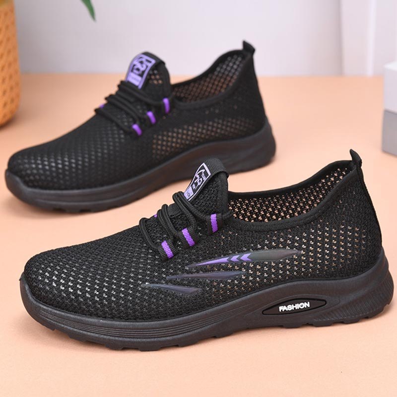 Novo velho pequim sapatos de pano sapatos femininos voando tecido malha sapatos respirável esportes malha sapatos All-Ma