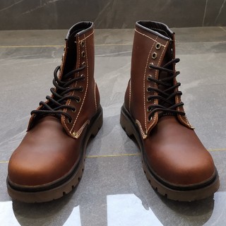 Couro genuíno Retro Martin botas britânicas botas gerais na moda botas de motocicleta de alta qualidade botas de ciclism