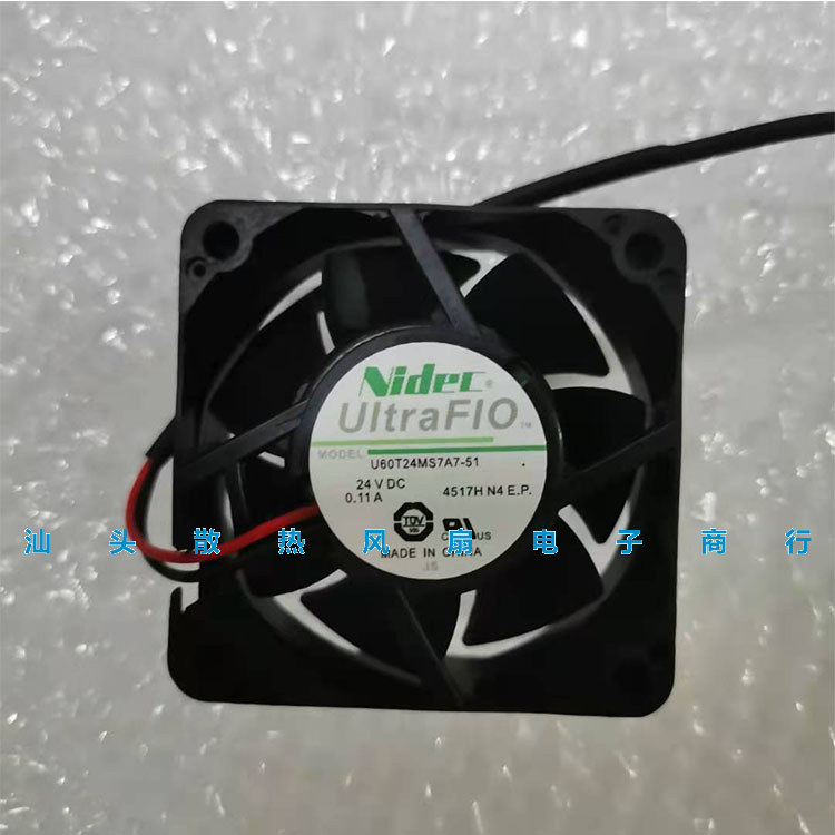 Japão Japão Japão NIDEC U60T24MS7A7/U60T24MS3A7-51 24V 0.11A Ventilador inversor 6025