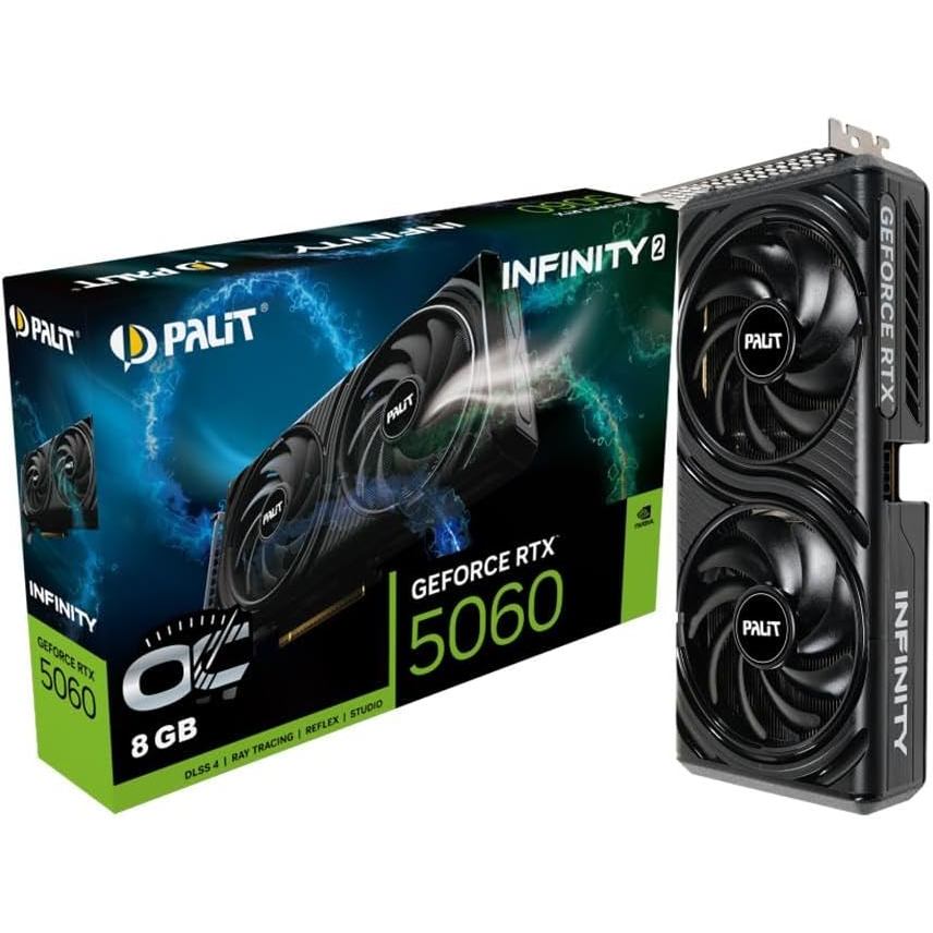 PLACA DE VIDEO NVIDIA RTX 5060 8GB GDDR7 OC DUAL PALIT INFINITY 2