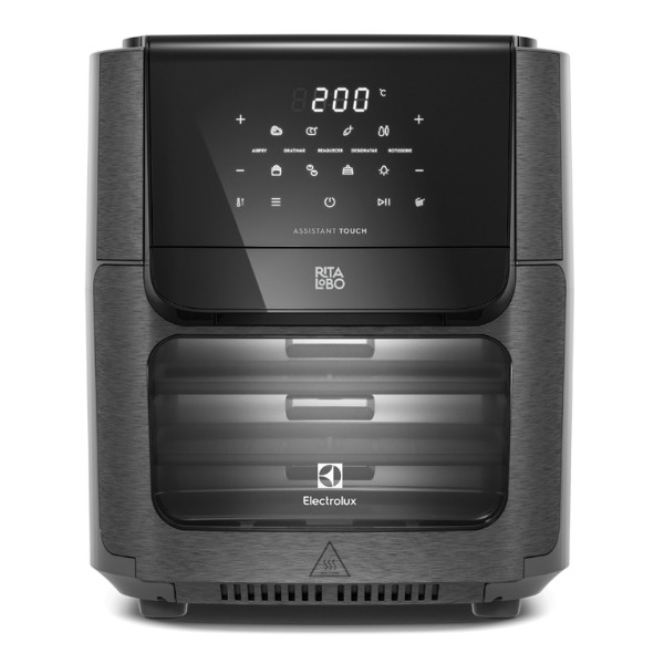 Electrolux Air Fryer Oven Electrolux por Rita Lobo 12L Digital Grafite Experience 1700W (EAF85) 127V