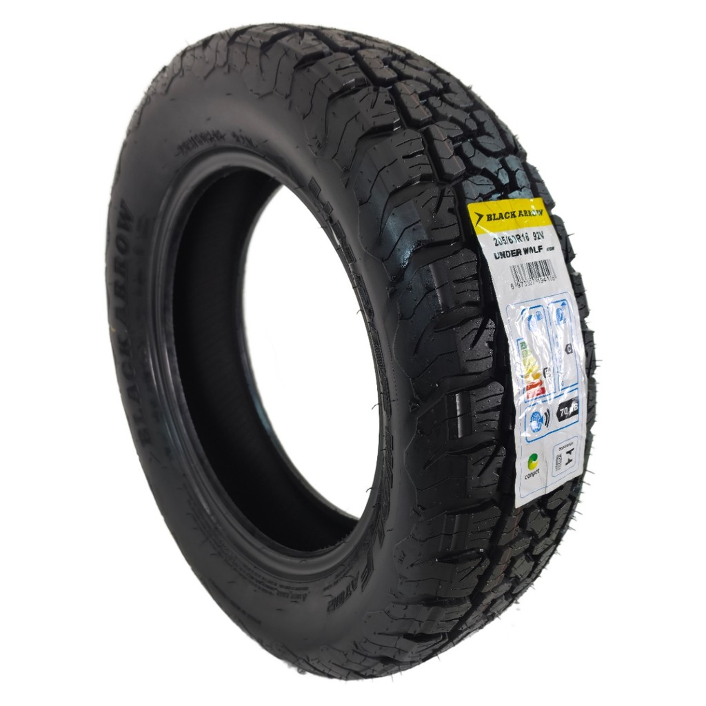 KIT 2 Pneus Novos 205/60R16 Blackarrow AT02 92V Aro 16 Aircross Doblo EcoSport — imagem 2 de 2