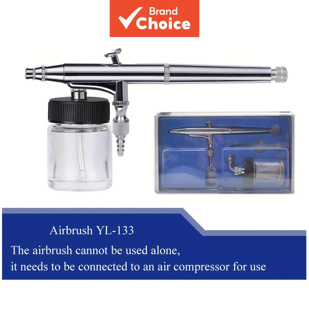 Kit Pistola de Aerógrafo YL-133 de Ação Dupla Conjunto Portátil de Pulverização de Tinta para Decoração de Bolo, Arte em