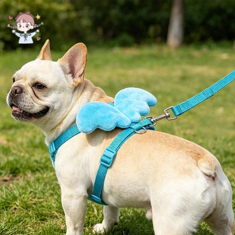 Trela Ajustável Do Arnês Pato Da Asa Anjo , Caminhada Cole Animal De Estimação , Corda Bonito Tração Projeto Para O Trei