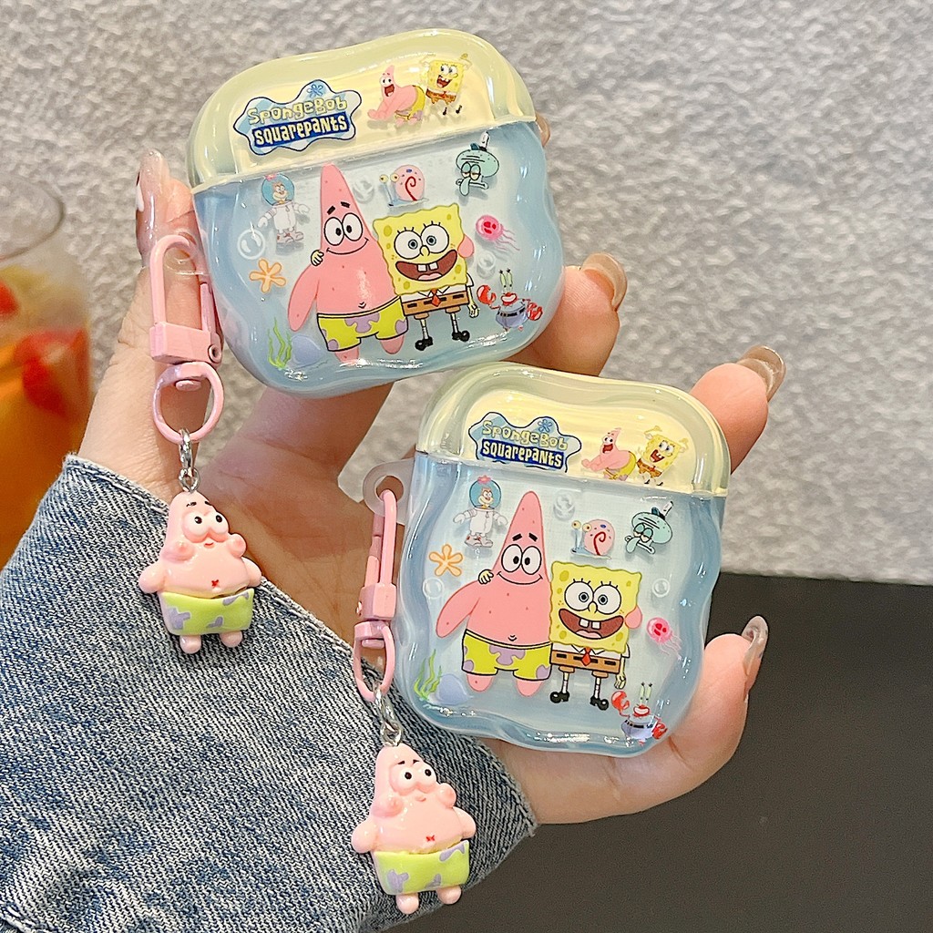 Capa ins Para AirPods , Protetora Fone De Ouvido Apple , Corrente Fofa De Desenho Animado Adequada 4 1/2 Pro/2 3 Antider