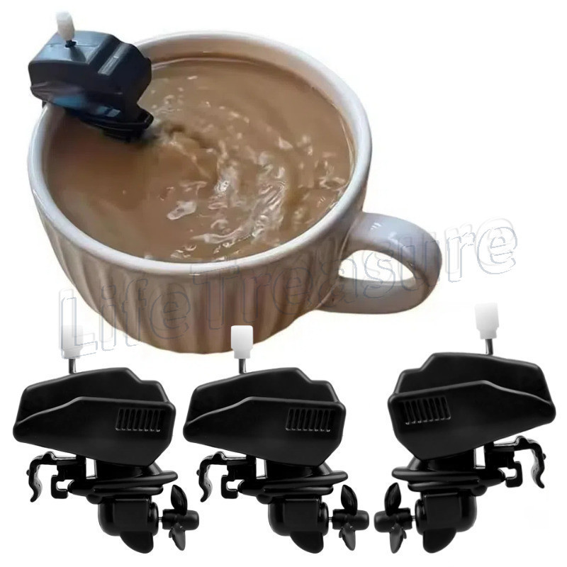 Mini Agitador De Café Com Motor-Ferramenta De Mistura De Clara De Ovo-De Barco De Brinquedo-Misturador De Suco De Leite-