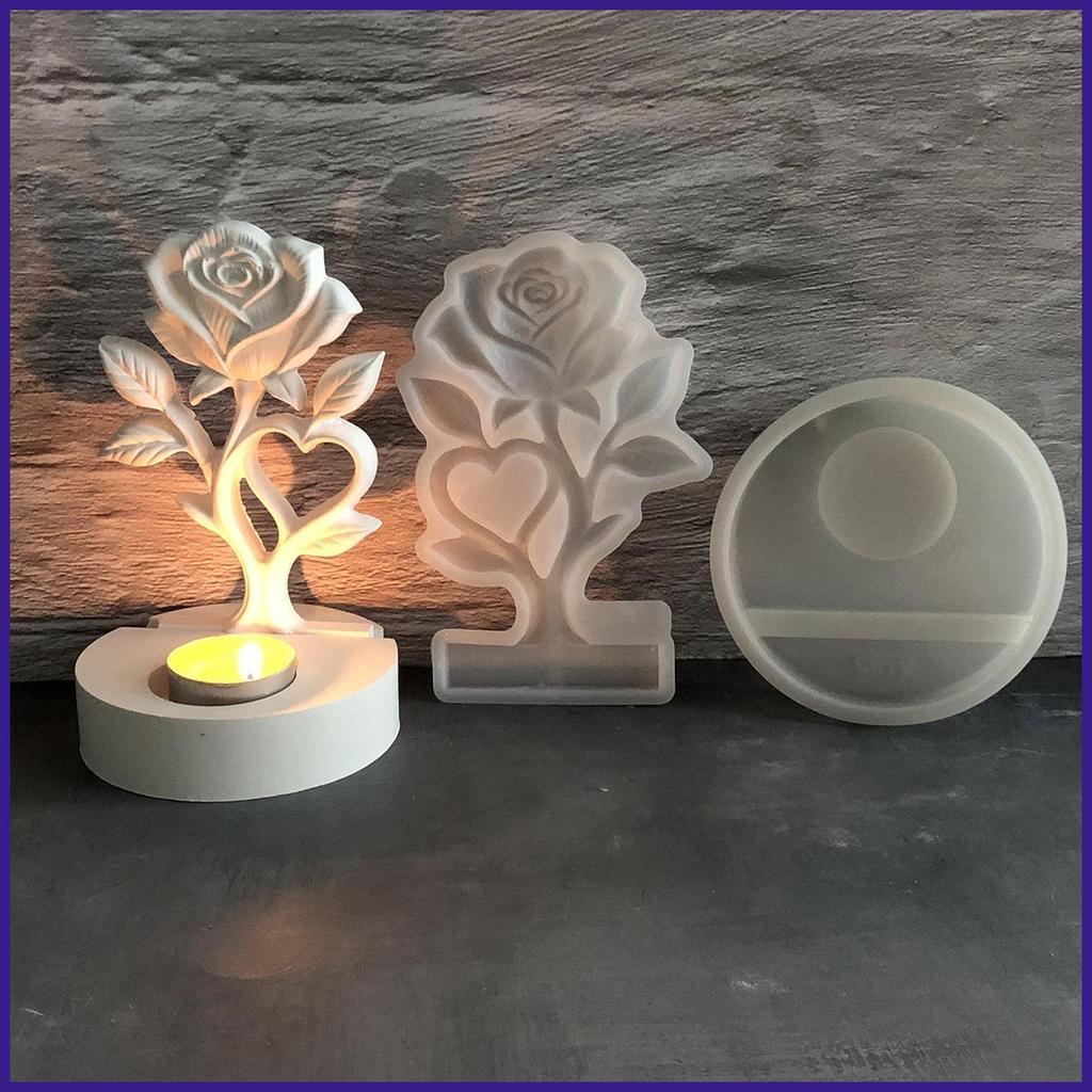 Moldes De Silicone Para Resina Rosa Antiaderente Reutilizável Fazendo Flor 3D Epóxi Artesanato DIY Casa bsurlbr