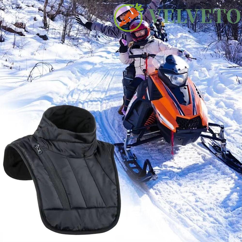 Aquecedor De Pescoço Para Motocicleta De Inverno ELVETO , Colete De Ombro Curto/Longo Ajustável , Protetor De Peito À Pr