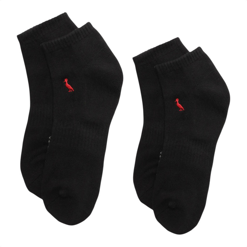 Kit Meia Reserva Cano Curto 2 Pares Preto - Único