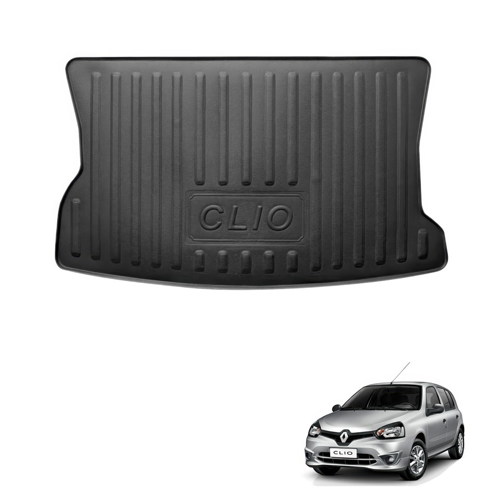 Tapete Porta Malas Bandeja Clio 2014 a 2016 Carbag 06.07 Preto