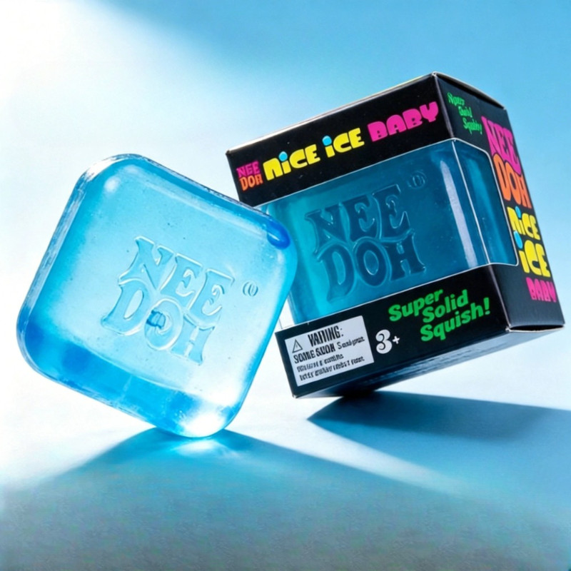 Cubo De Geléia Translúcido Brinquedo De Alívio Do Estresse Macio Saltitante TPR Terapia De Mão Squeeze Fidget Para Traba