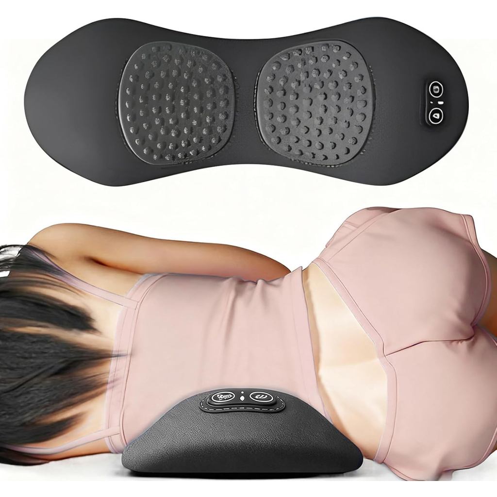 Massageador de Costas 3 em 1, Versão Atualizada 2026, Almofada Lombar 3 em 1 para Cama e Cadeira, Massageador de Costas