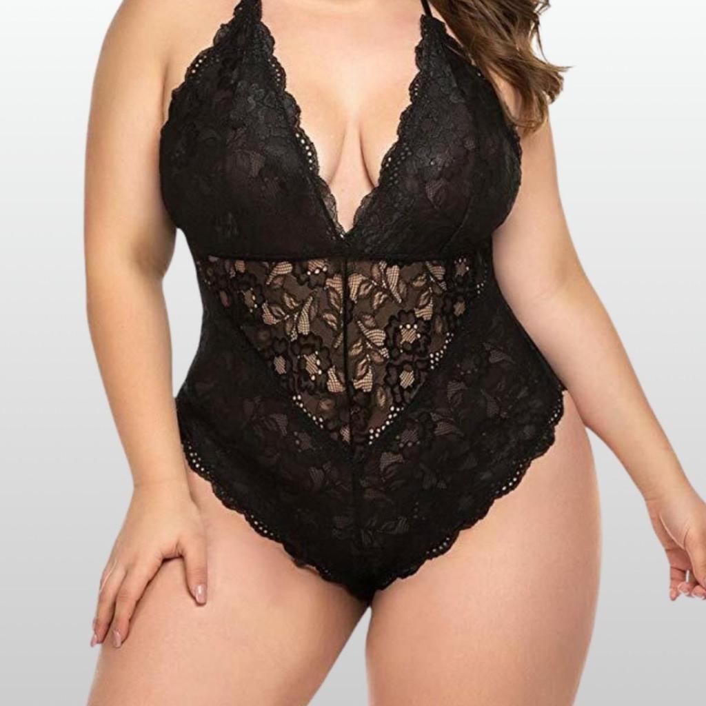 Body de Renda Lingerie Plus Size
