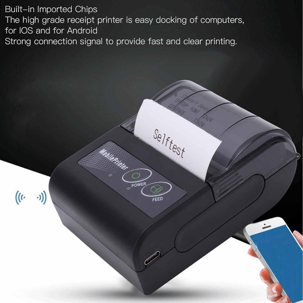 Mini Impressora Via Bluetooth Portátil Térmica 58mm Compatível Com Androide-HAVANDO