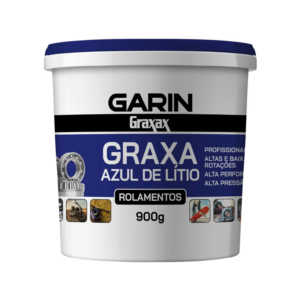 Graxa  Profissional 900g Garin Rolamento Engrenagem Moto Auto Oficina Alta Pressão Mecanico