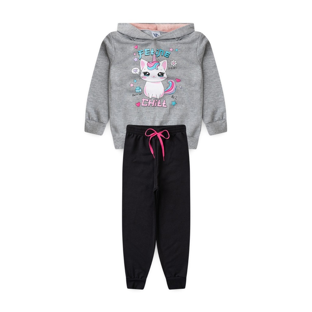 Conjunto Infantil Feminino Pequeno Felino