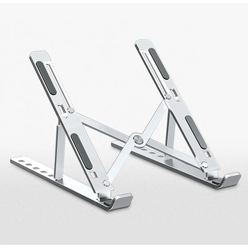 Suporte para Notebook Articulado - Ajustável, Compacto e Ergonômico - Ideal para Home Office, Cooler e Melhoria Postural