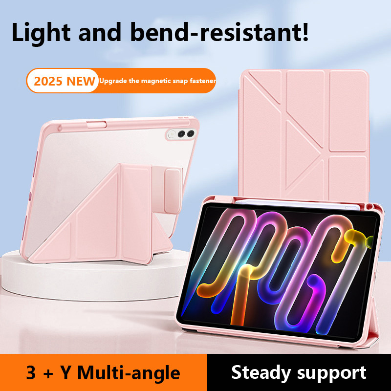 Capa Anti-Dobra Acrílica Para Lenovo Xiaoxin Pad Pro 13/GT 13 Polegadas 2026 Couro Smart Y-Folding Protetora Idea Tab Ge