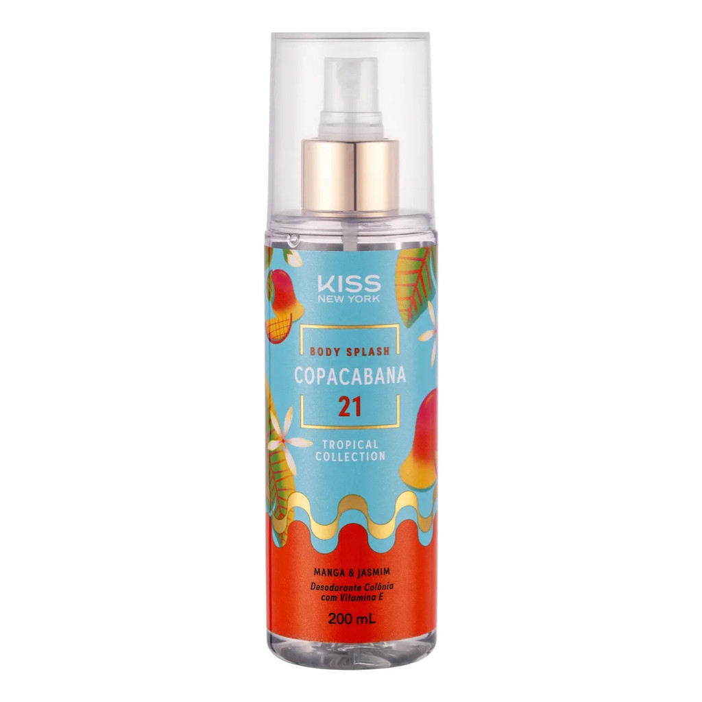 BODY SPLASH KISS NY TROPICAL COLLECTION COPACABANA 21 MANGA & JASMIN 200ML