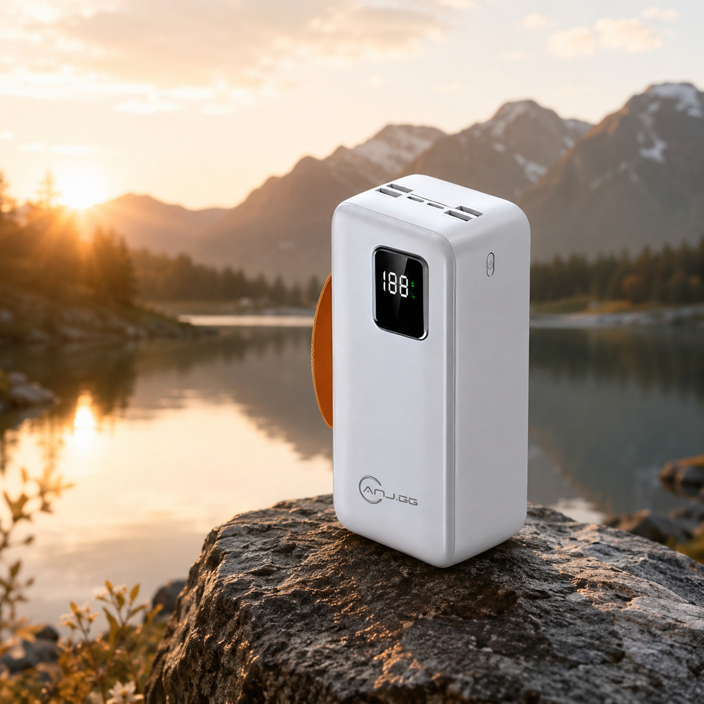 Power Bank 50000mAh Alta Capacidade 22.5W Compacto USB Para Celular Tablet Camping Casa