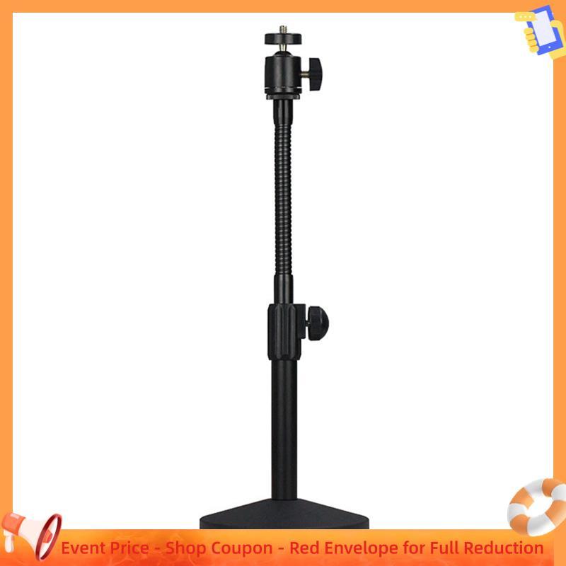 Suporte Para Webcam De Mesa De Metal Ajustável , Tripé Com Base De Montagem Resistente