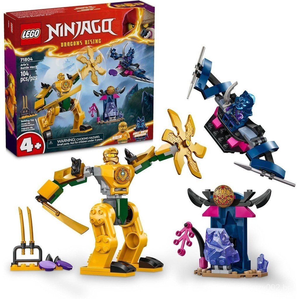 Conjunto LEGO Ninjago 71804 Robô de Combate de Arin 104 peças