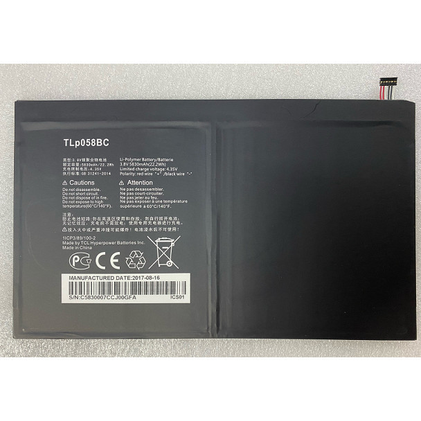 [Estoque pronto] Adequado para alcatel/alcatel tlp058b2 tlp058bC Nova bateria para Tablet 5830mAh