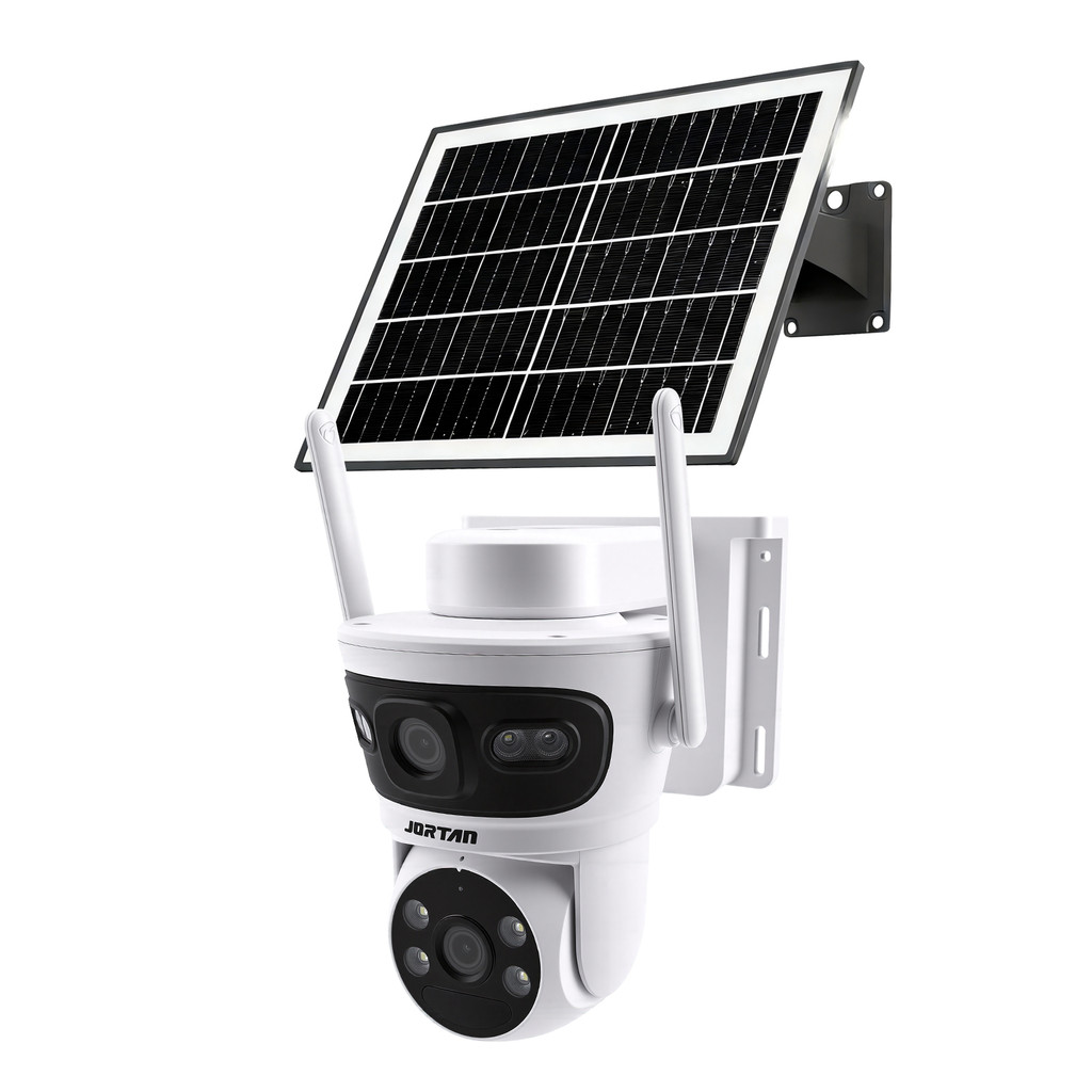 Camera de Segurança Wi-fi Branca PTZ com Painel Solar com Bateria - com App YOOSEE