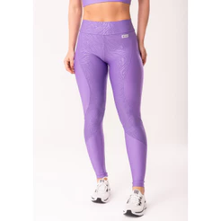 CALÇA LEGGING SHINE TEXTURIZADA COM RECORTES DLK