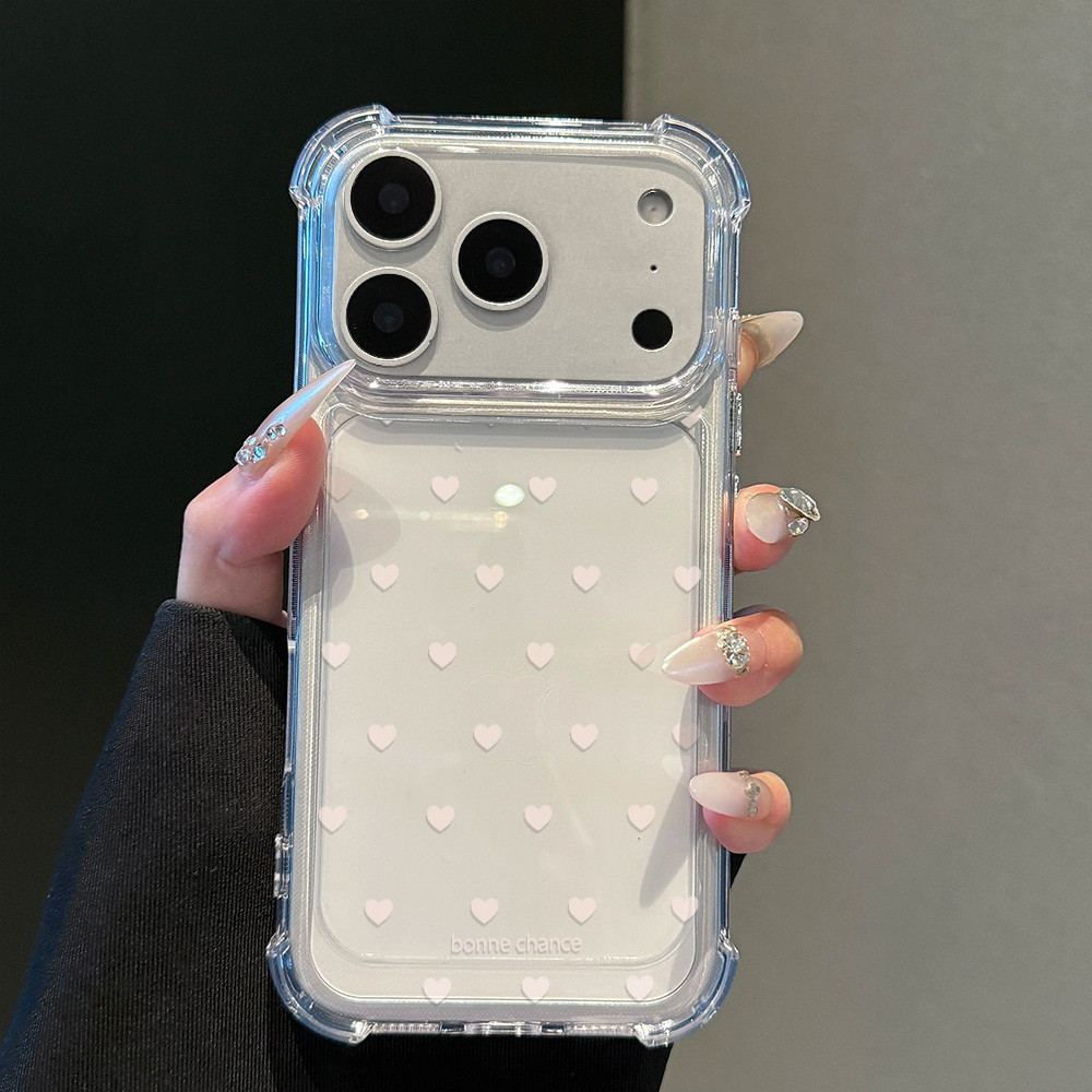 Capa Capinha Para iPhone 17 PRO PROMAX 16 11 12 13 14 15 xs XR com estampa de corações T03562