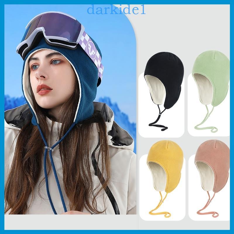 DAR Soft Warm Chapéu Earflap À Prova Gorro Lã Unissex Térmico