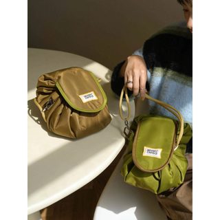 Qigu | Daifuku bolsa cosmética feminina de grande capacidade portátil estilo ins bolsa de armazenamento de alta qualidad