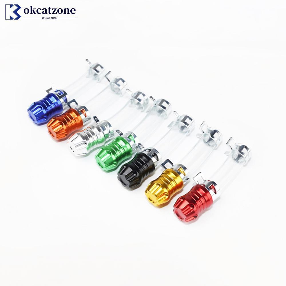 OKCATZONE Universal Alumínio Motocicleta Filtro De Ar Dreno Plug Respiro Tampa Para Tanque Combustível Ventilação Mangue