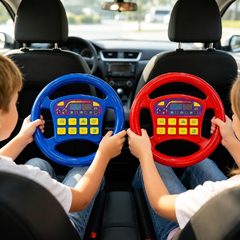 Volante Interativo Musical Infantil Brinquedo Bebe Motorista Som Buzina Didático Carro Kids