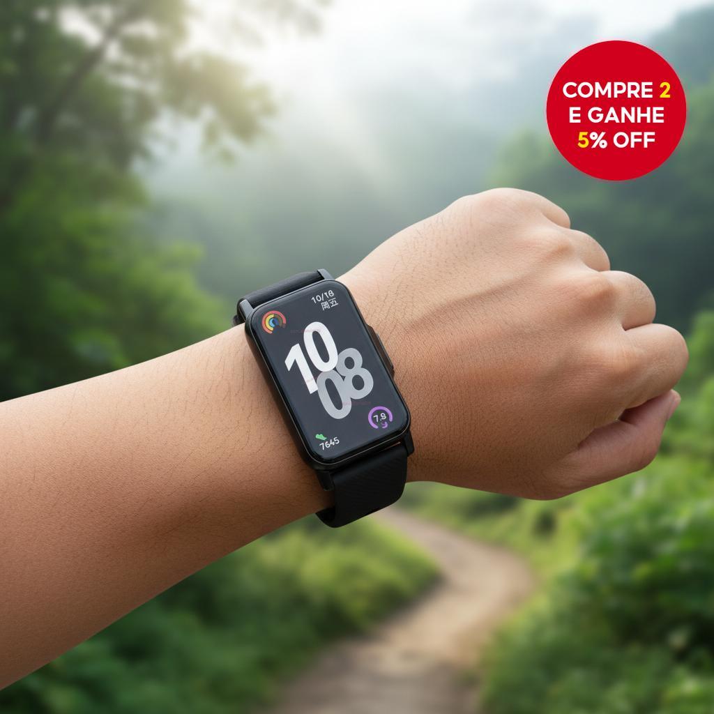 2025 NOVO Xiaomi Band 8 Smartwatch, Compatível com iOS & Android, Monitoramento de Sono, Lembrete de Chamadas, Relógio