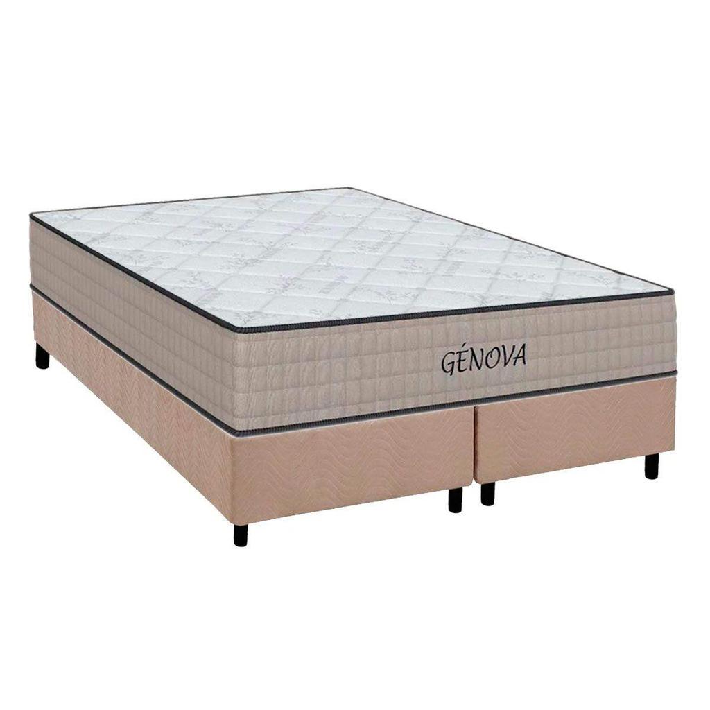 Conjunto Box King: Colchão Espuma Orthoflex D45 Genova + Base CRC Suede Clean (193x203)