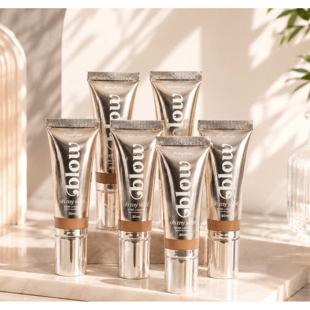 Base Oh My Skin Líquida Ruby Rose Blow Cobertura Média Matte - maquiagem e beleza