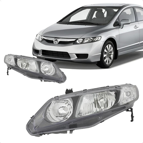 Farol Civic 2007 2008 2009 2010 2011 Farol Com Soquete
